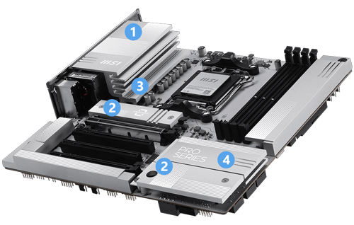 Massive Cooling heatsinks