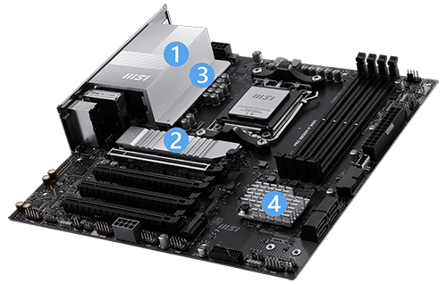 Massive Cooling heatsinks