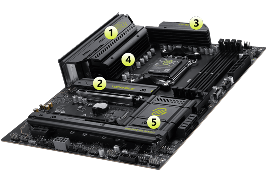Massive Cooling heatsinks