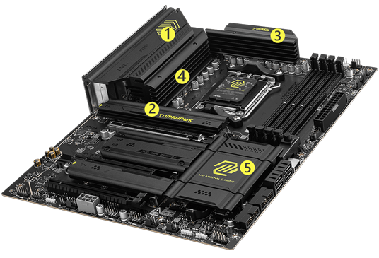 Massive Cooling heatsinks