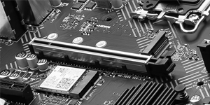 PCI-e and M.2 slots to feature storage