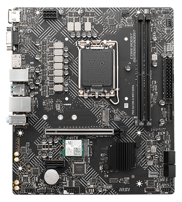 PRO H610M-G WIFI DDR4 Intel Micro-ATX Motherboard from MSI