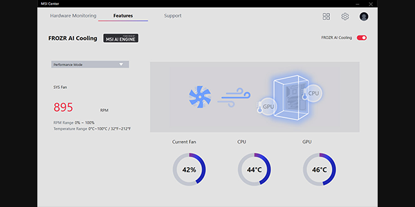 Frozr AI Cooling.