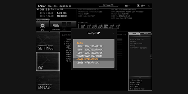 Config TDP.