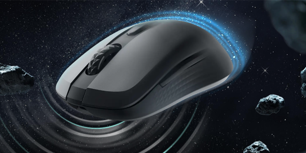 Pulsation effect to highlight polling around the VERSA 300 WIRELESS 8K mouse.