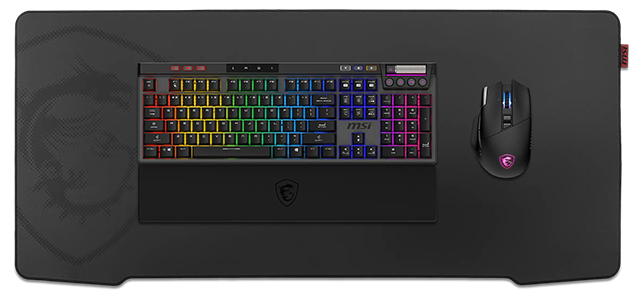 Agility GD73 mousepad with MSI mouse on top.