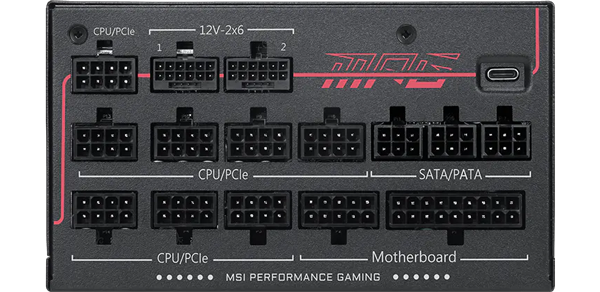 MSI MPG AI1300TS PCIE5 Power Supply