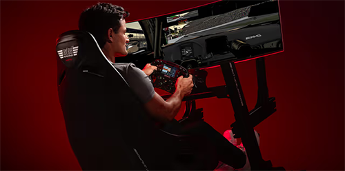 Image of seat in a simulator setup