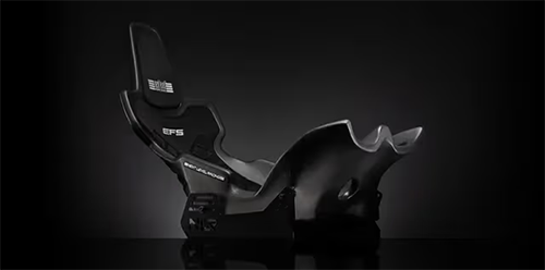 Full view of chair on a black background