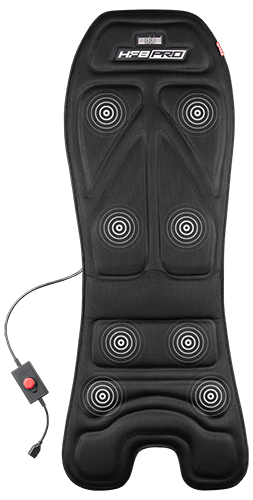 HF8 Pro Haptic Feedback Pad, illustrated with overlaying circles to highlight haptic zones