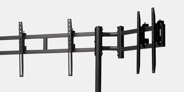 Triple monitor stand.