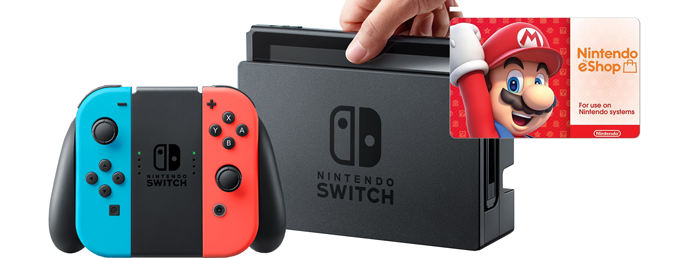 Nintendo Switch HD Video Games Console/Tablet Neon & £30