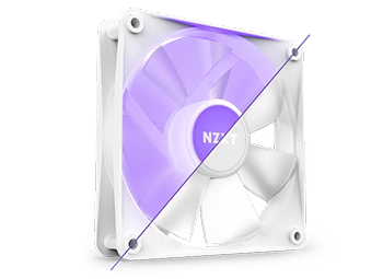 NZXT F120 RGB Core 120mm PWM Single Fan White