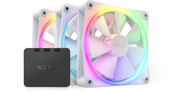 NZXT F120 RGB PWM Fan and Controller Bundle