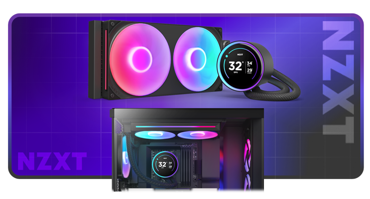 NZXT Kraken Elite 280 RGB Black AIO CPU Hydro-Cooler with LCD