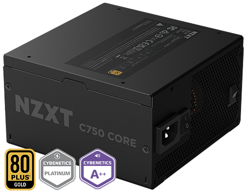 NZXT C750 Gold Core Series Black 80PLUS Gold PCIe 5.1 ATX3.1 Power