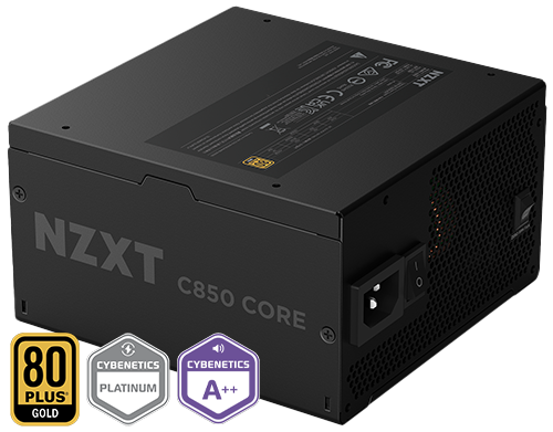 NZXT C850 Gold Core Series Black 80PLUS Gold PCIe 5.1 ATX3.1 Power