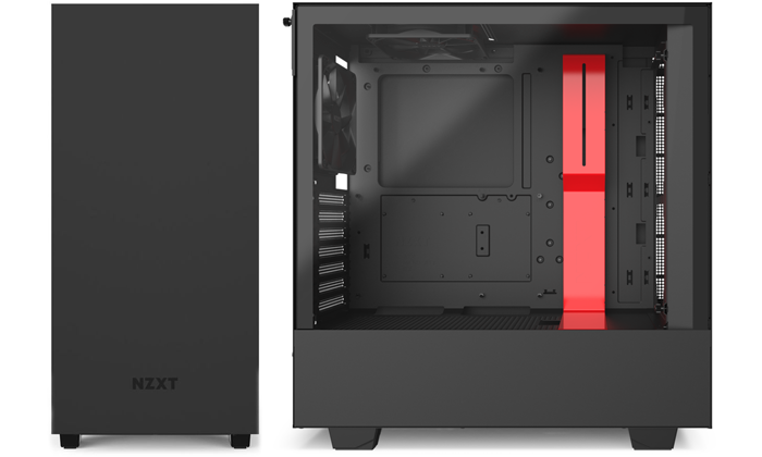 NZXT H510 Black Red TEMPERED GLASS CASE