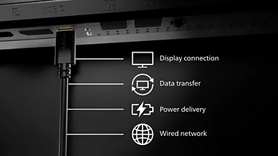 Close up image of RJ-45 to USB-C
