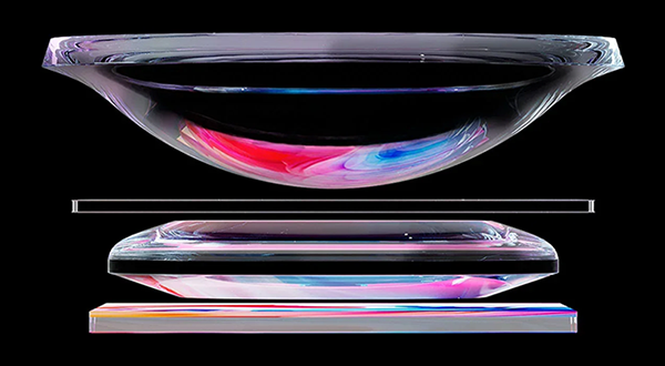 Side render of Pimax pancake lense layers.