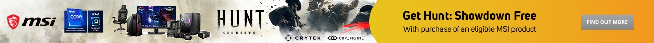 MSI HUNT Showdown promotion