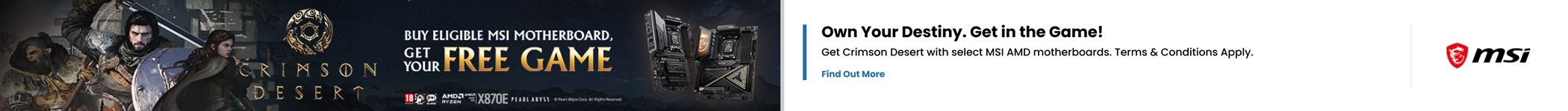 MSI Crimson Desert promotion