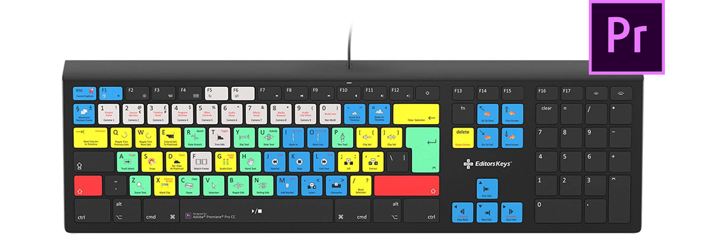 Adobe Premiere Pro Backlit Keyboard - Mac Edition