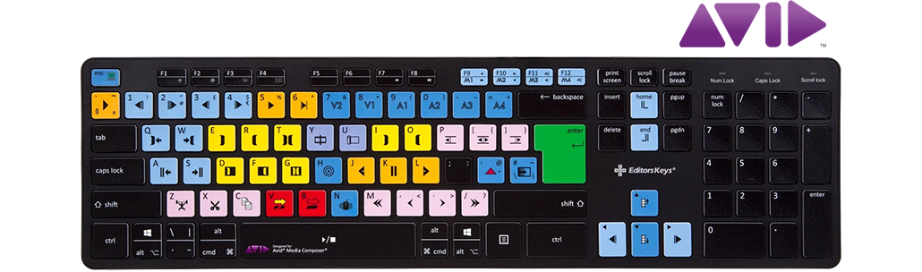 Avid Media Composer Slimline Keyboard