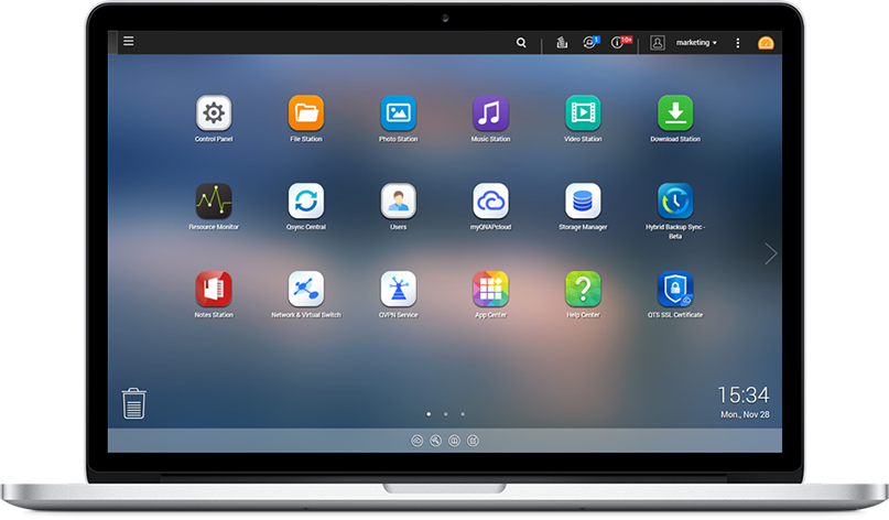 Intuitive user interface of QTS 4.2