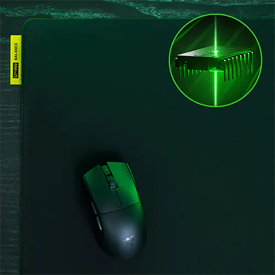 Mouse on mat with chip highlighted