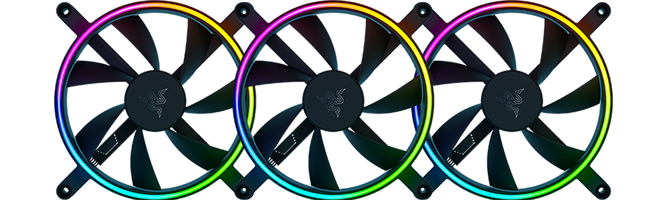 Ventiladores Hidráulicos Chroma Razer Kunai Chroma 140mm 1600RPM Max ARGB And PWM Hydraulic Case Fans (1 Fan Ventiladores 140mm RGB