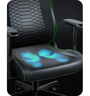Cooling wave flowing over the seat to show the cold-cured foam