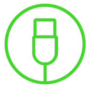 USB illustrated icon