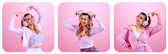 Interchangeable Kitty, Bear and Bunny Ears