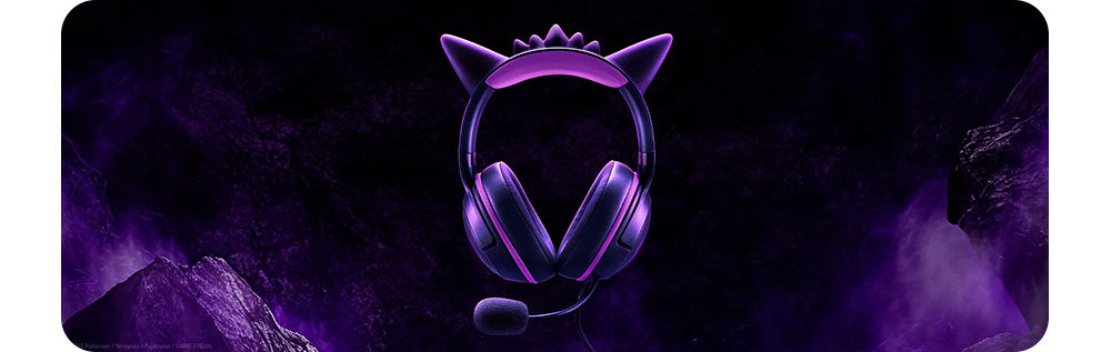 Razer Kraken Kitty V2 Gengar Edition - RGB Gaming Headset Mit Mikrofon