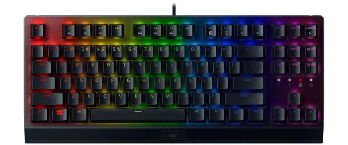 Razer BlackWidow V3 Tenkeyless Gaming Keyboard with Green Switches