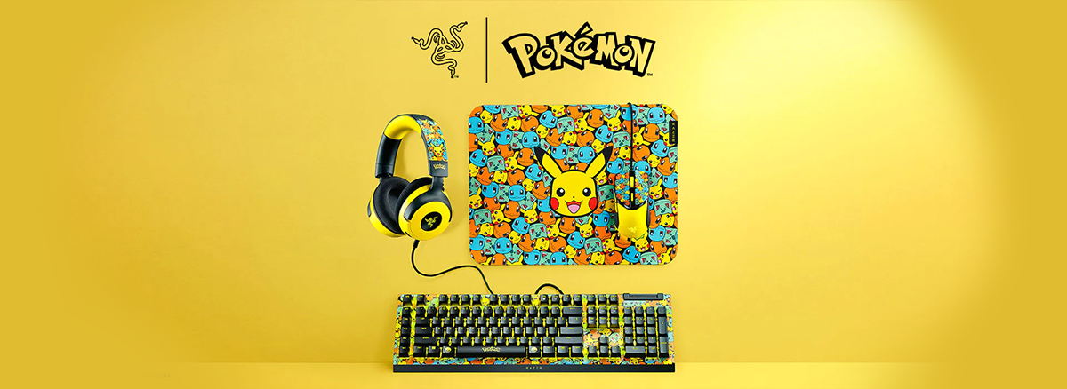 Razer BlackWidow V4 X Pokémon Kanto Starter Ed