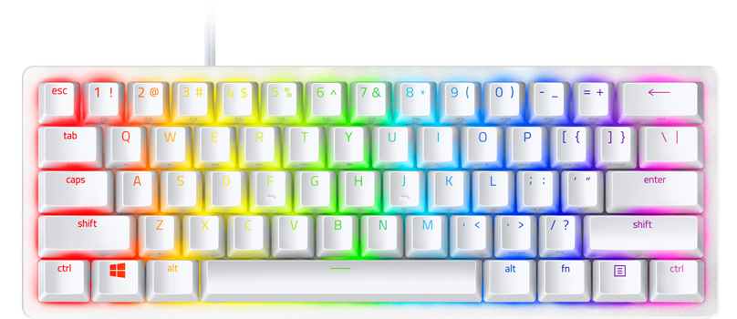 Razer Huntsman Mini Wired Optical Linear Gaming Keyboard for PC, Chroma  RGB, White