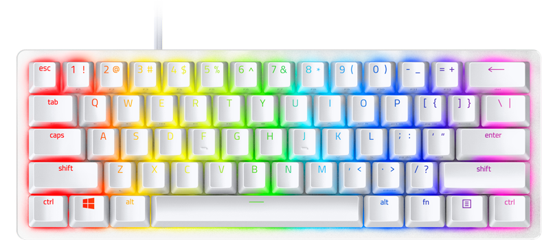 Razer Huntsman Mini RGB Optical Red Switch White Gaming Keyboard Razer Huntsman Mini RGB Optical Red Switch White Gaming Keyboard