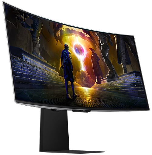 Samsung Odyssey LS34DG850SUXXU OLED Silver Monitor