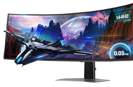 Spaceship clipping out of monitor with responsiveness features annotated.