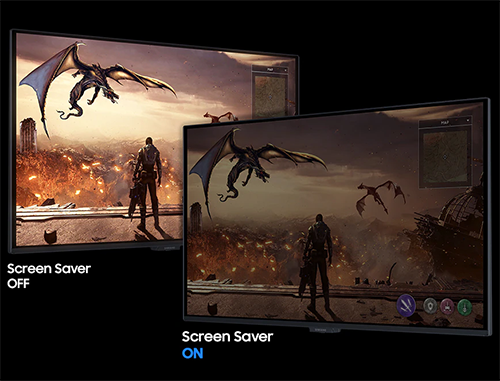Image of the monitor dimmed