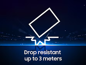 Drop resistant up to 3 metres