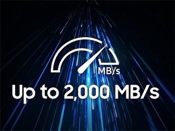 Up to 2,000 MB/s