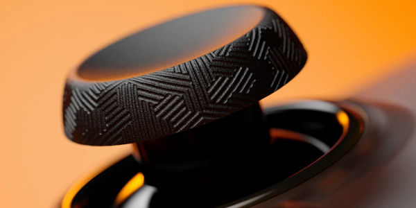 Close-up of endurance TMR thumbstick.