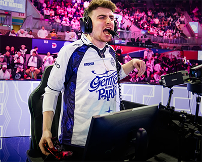 Image of an eSports player at a tournament