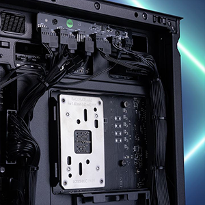 AK6 open side, revealing BTF motherboard support