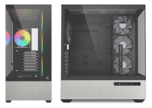 AK7 Mid Tower Chassis in Black from Sharkoon