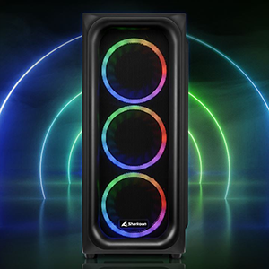 Frontal view of TK5M case with an ambient background, highlighting its premium design