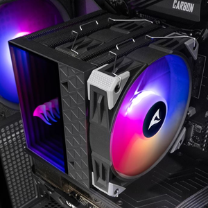 Arial view of the A60 RGB cooler showing sizing